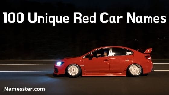 100-unique-red-car-names