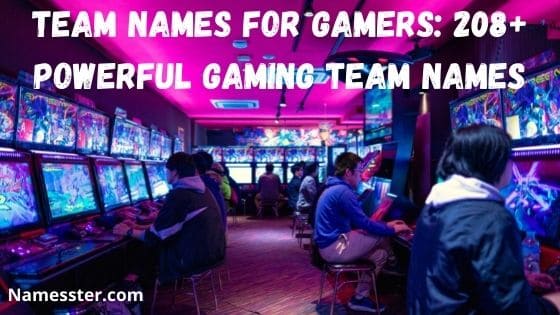 Team Names For Gamers: 208+ Powerful Gaming Team Names - Namesster.COM