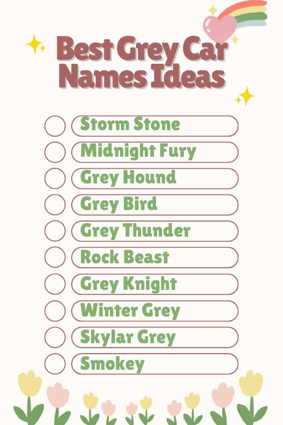 Best Grey Car Names Ideas