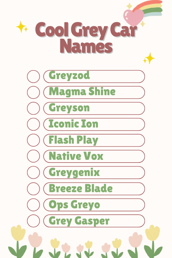 Cool Grey Car Names