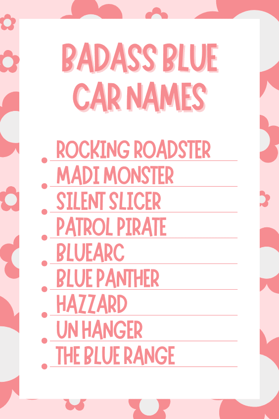 Badass Blue Car Names