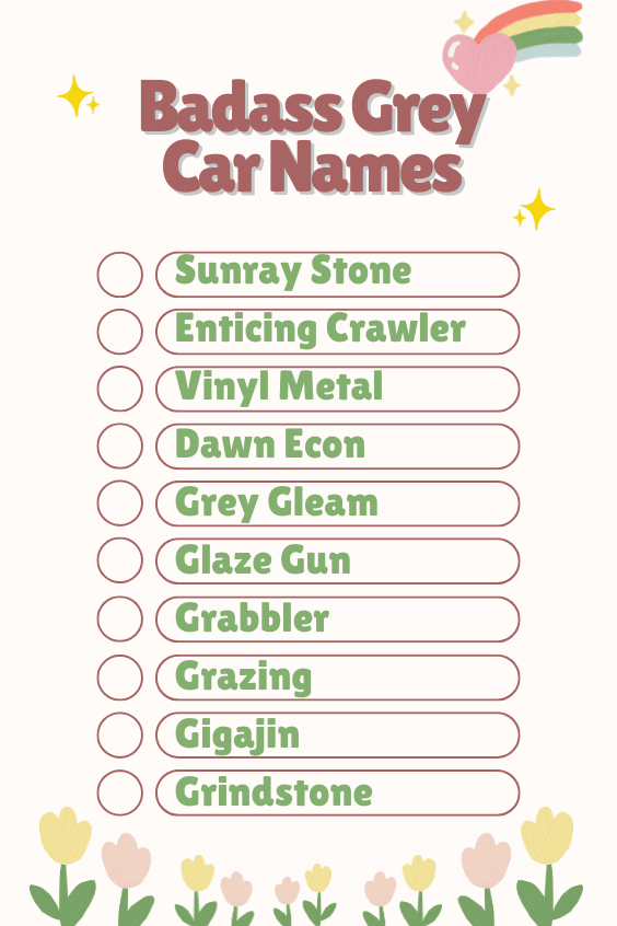 Badass Grey Car Names