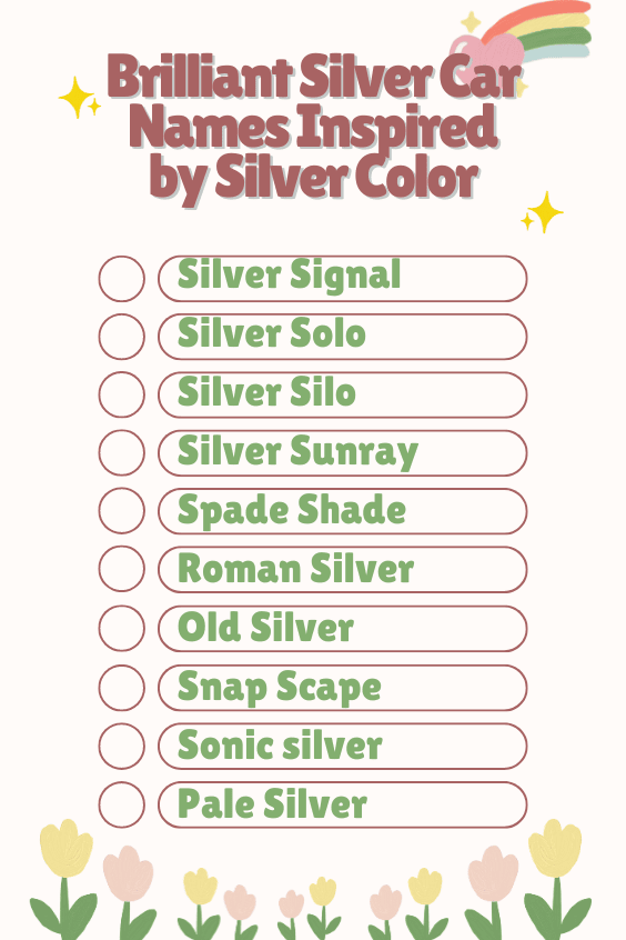 Brilliant Silver Car Names Inspired by Silver Color