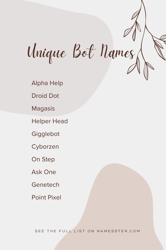 Unique Bot Names