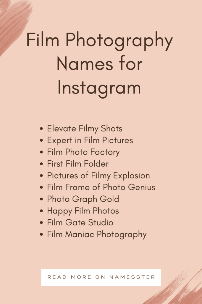 Film Photography Names for Instagram