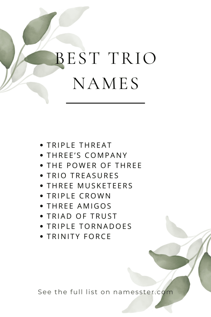 Best Trio Names