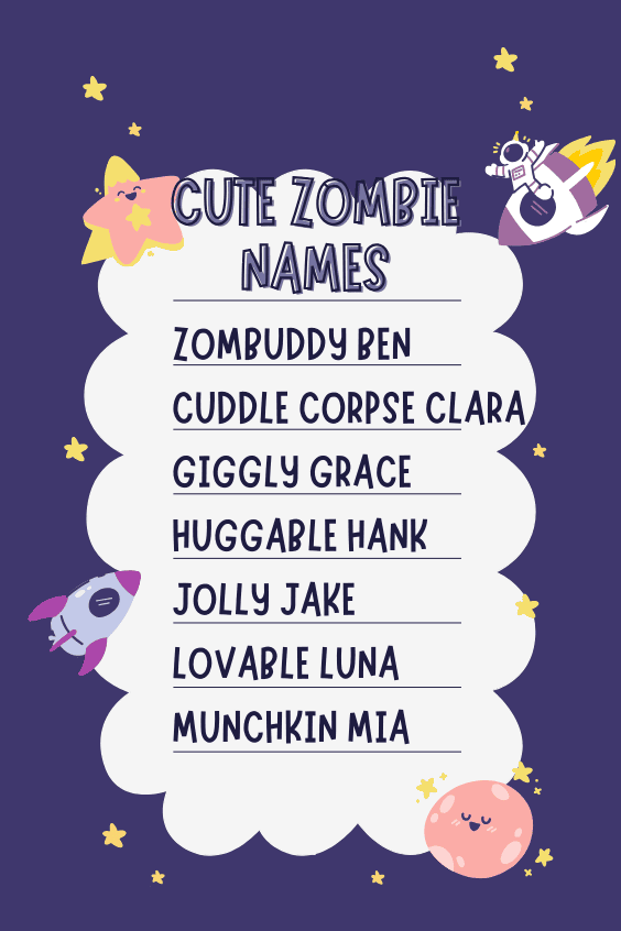 Cute Zombie Names