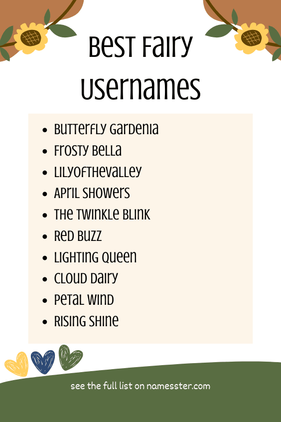 Best Fairy Usernames