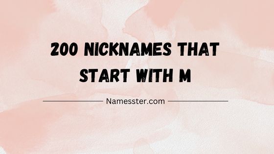 m nicknames