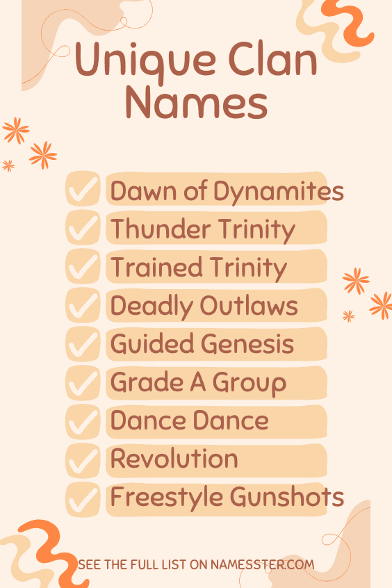 Unique Clan Names