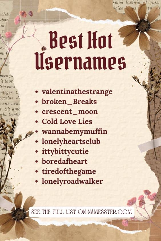 Best Hot Usernames