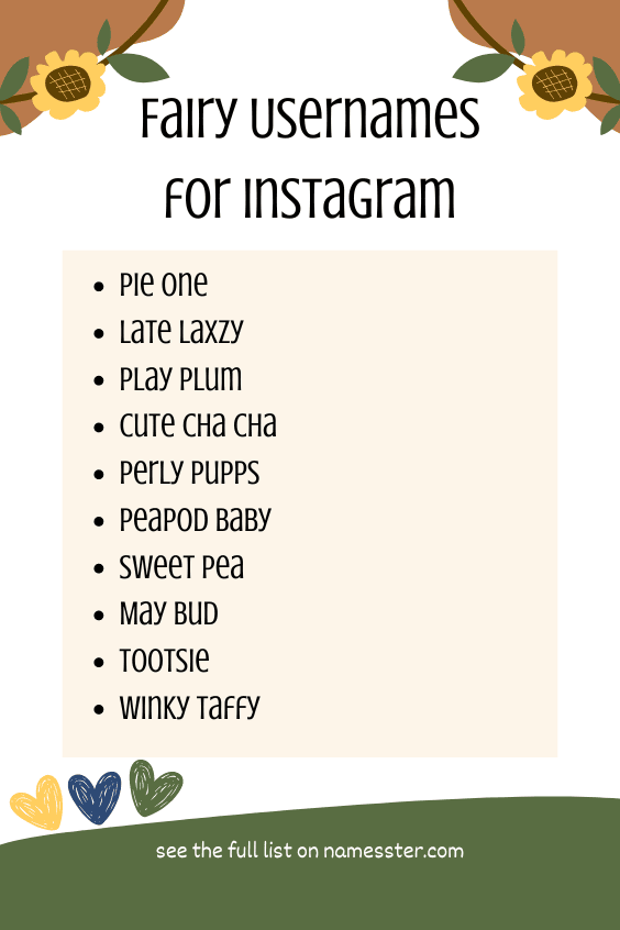 Fairy Usernames for Instagram