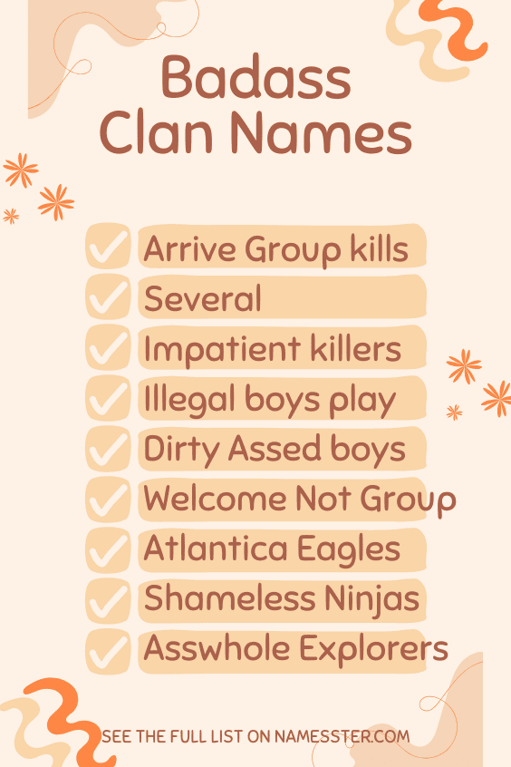 Badass Clan Names