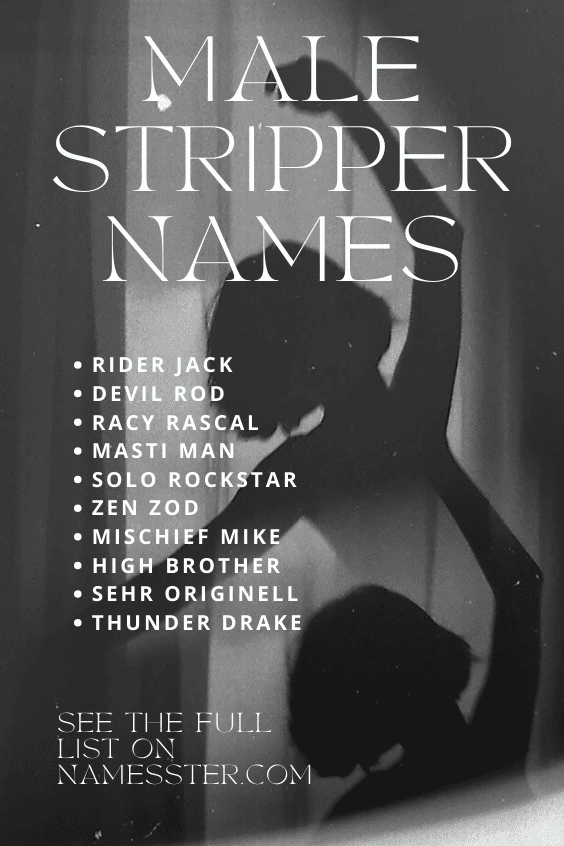 Male Stripper Names