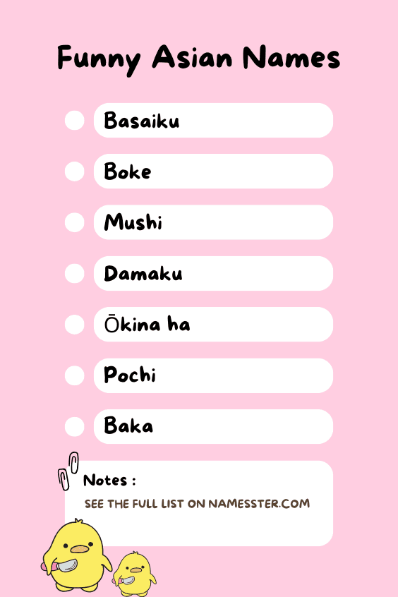 Funny Asian Names